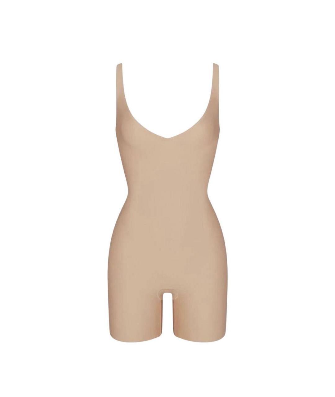 SKIMS Бежевое синтетическое боди, фото 1