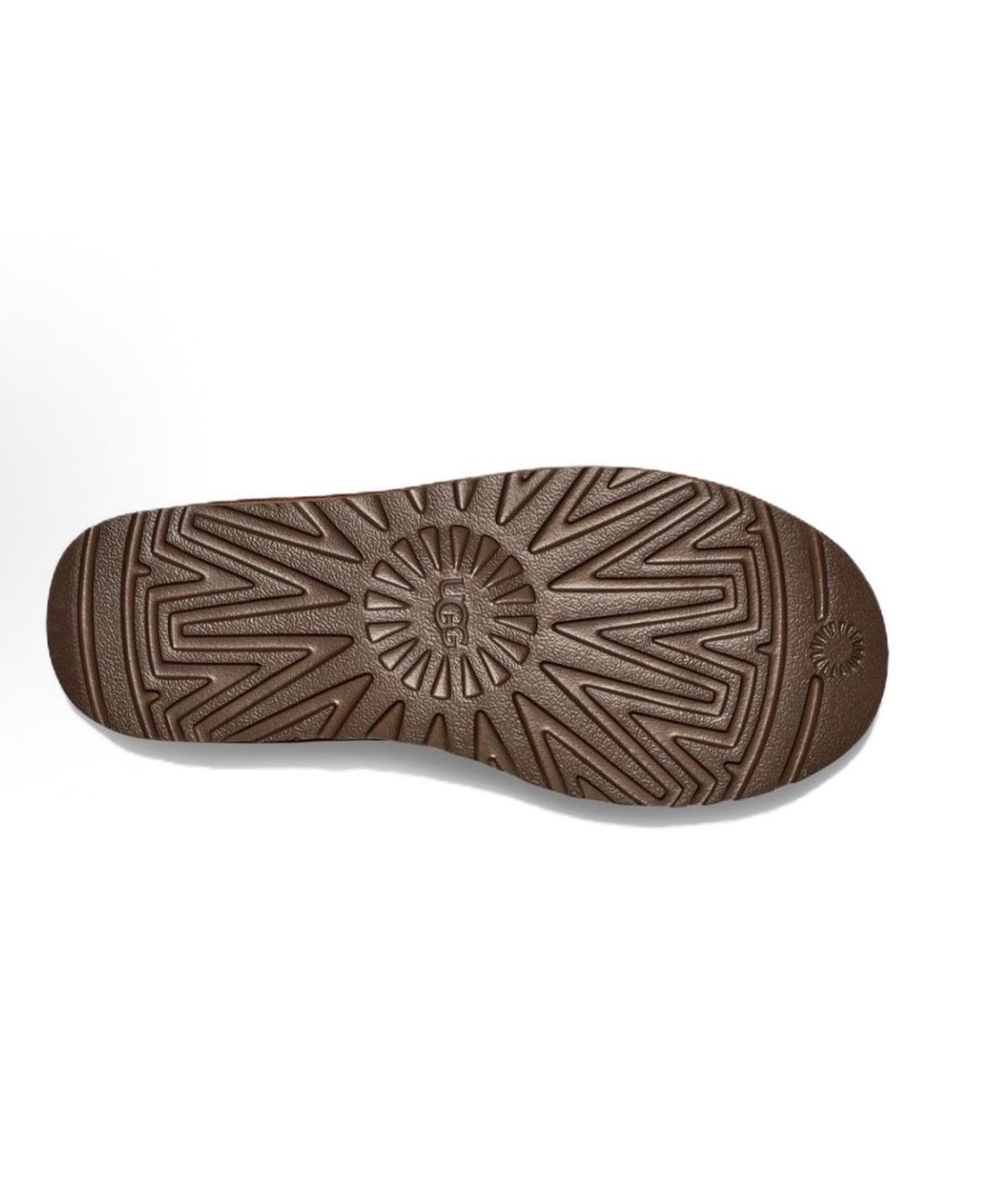 UGG AUSTRALIA Коричневые кожаные ботинки, фото 4