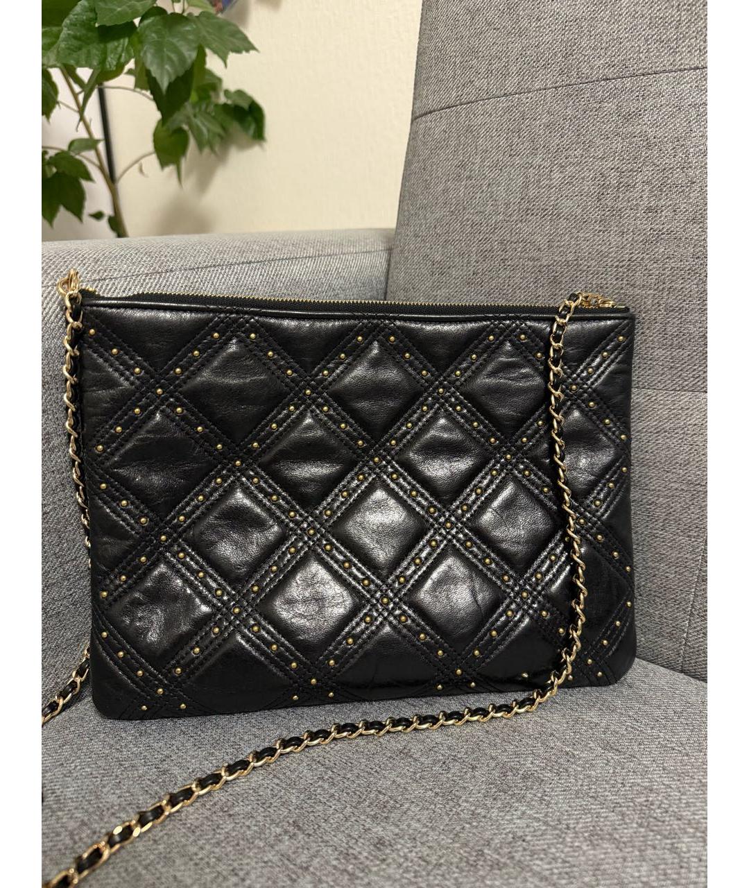 CHANEL Черная кожаная сумка через плечо, фото 3