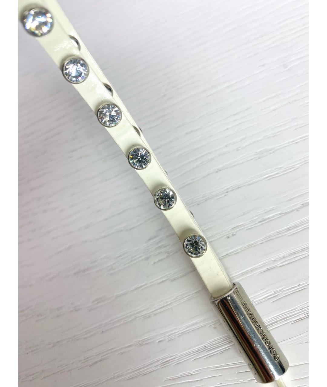 DOLCE&GABBANA Белый брелок, фото 4