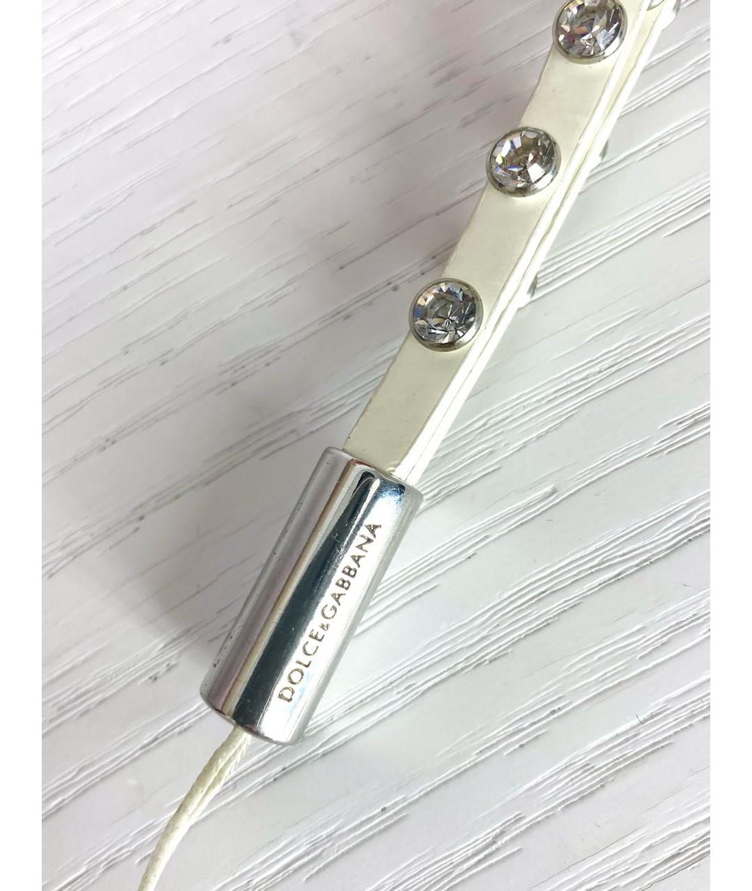 DOLCE&GABBANA Белый брелок, фото 3