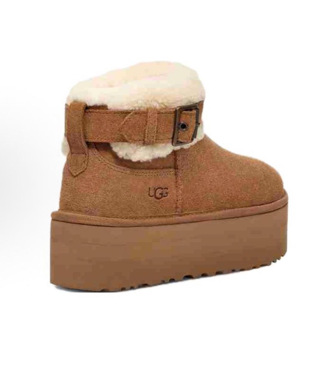 UGG AUSTRALIA Коричневые замшевые ботинки, фото 2