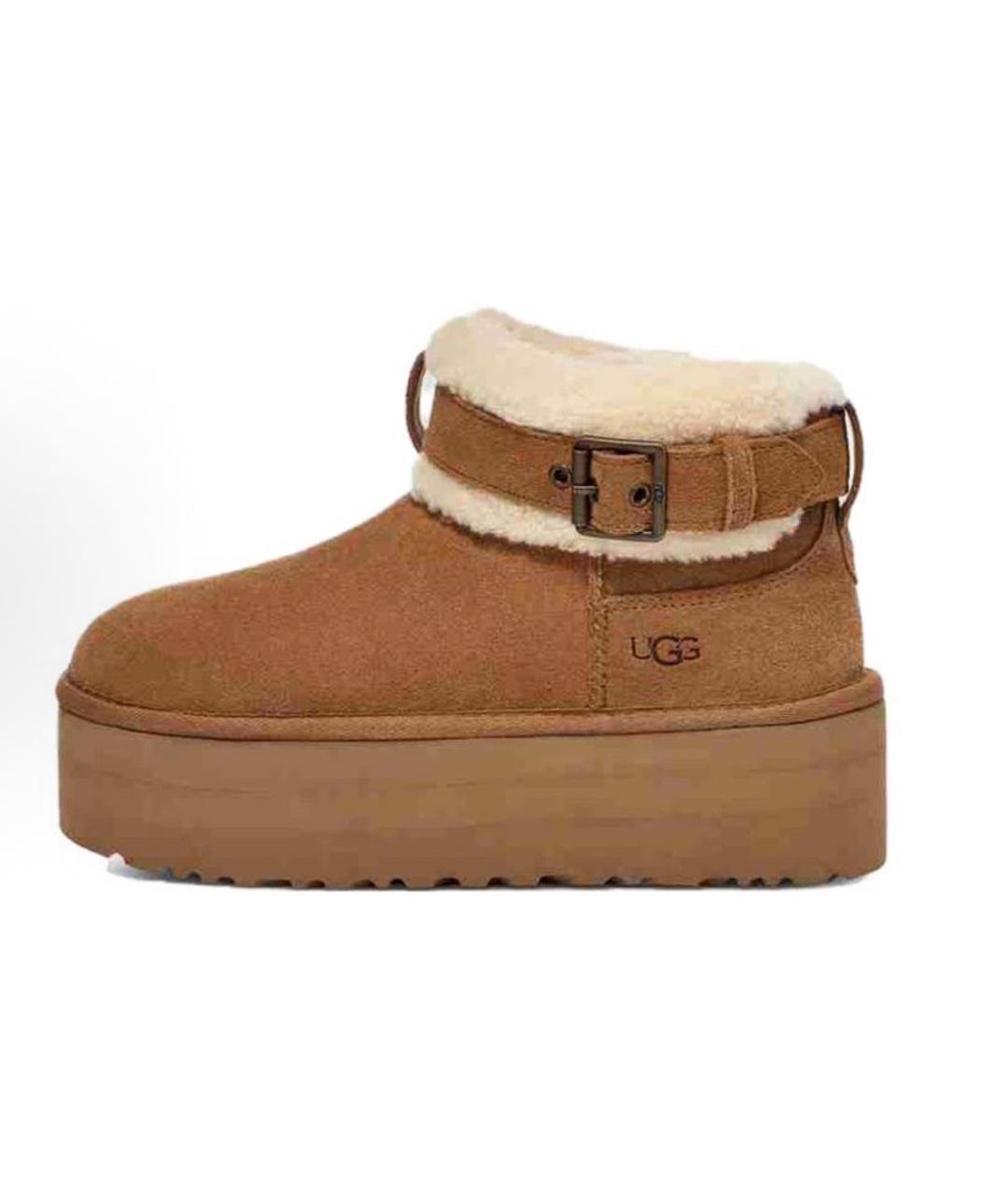 UGG AUSTRALIA Коричневые замшевые ботинки, фото 7