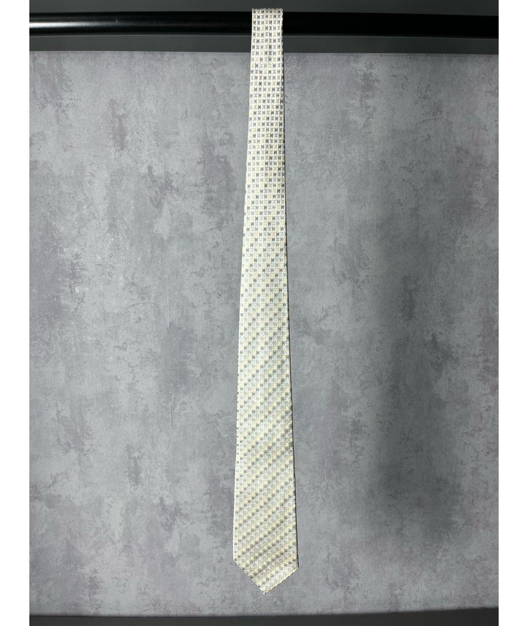 CELINE Белый шелковый галстук, фото 3