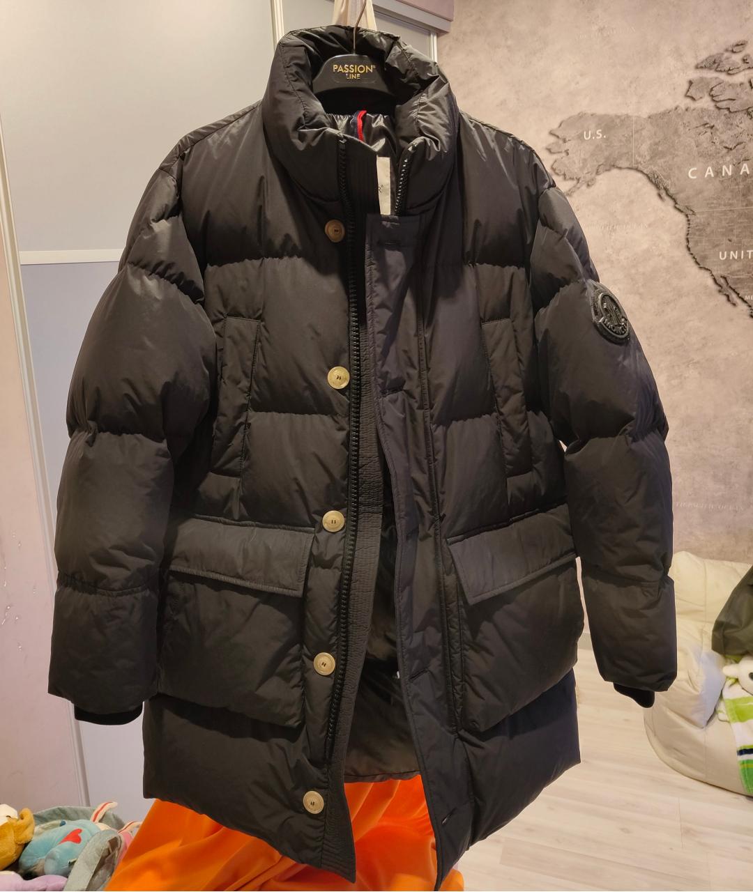 MONCLER Черный пуховик, фото 8