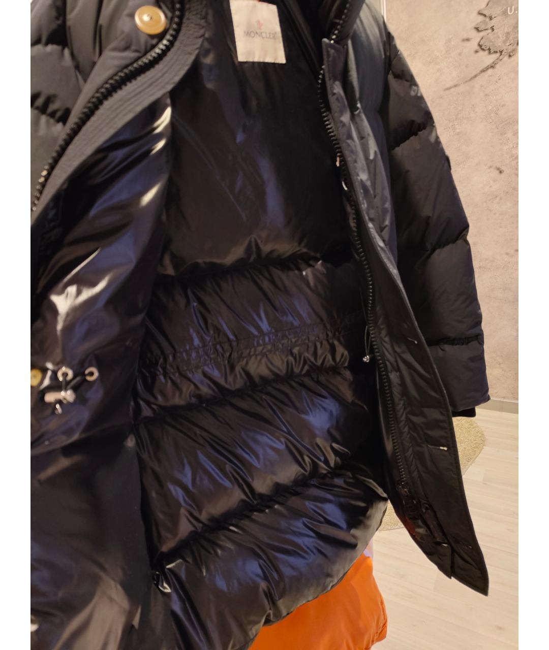 MONCLER Черный пуховик, фото 7