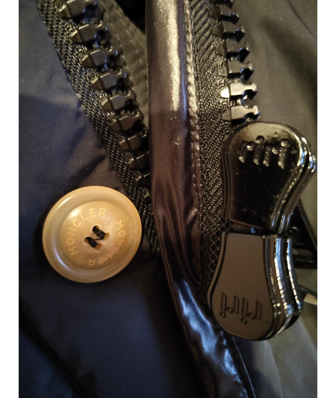 MONCLER Черный пуховик, фото 5