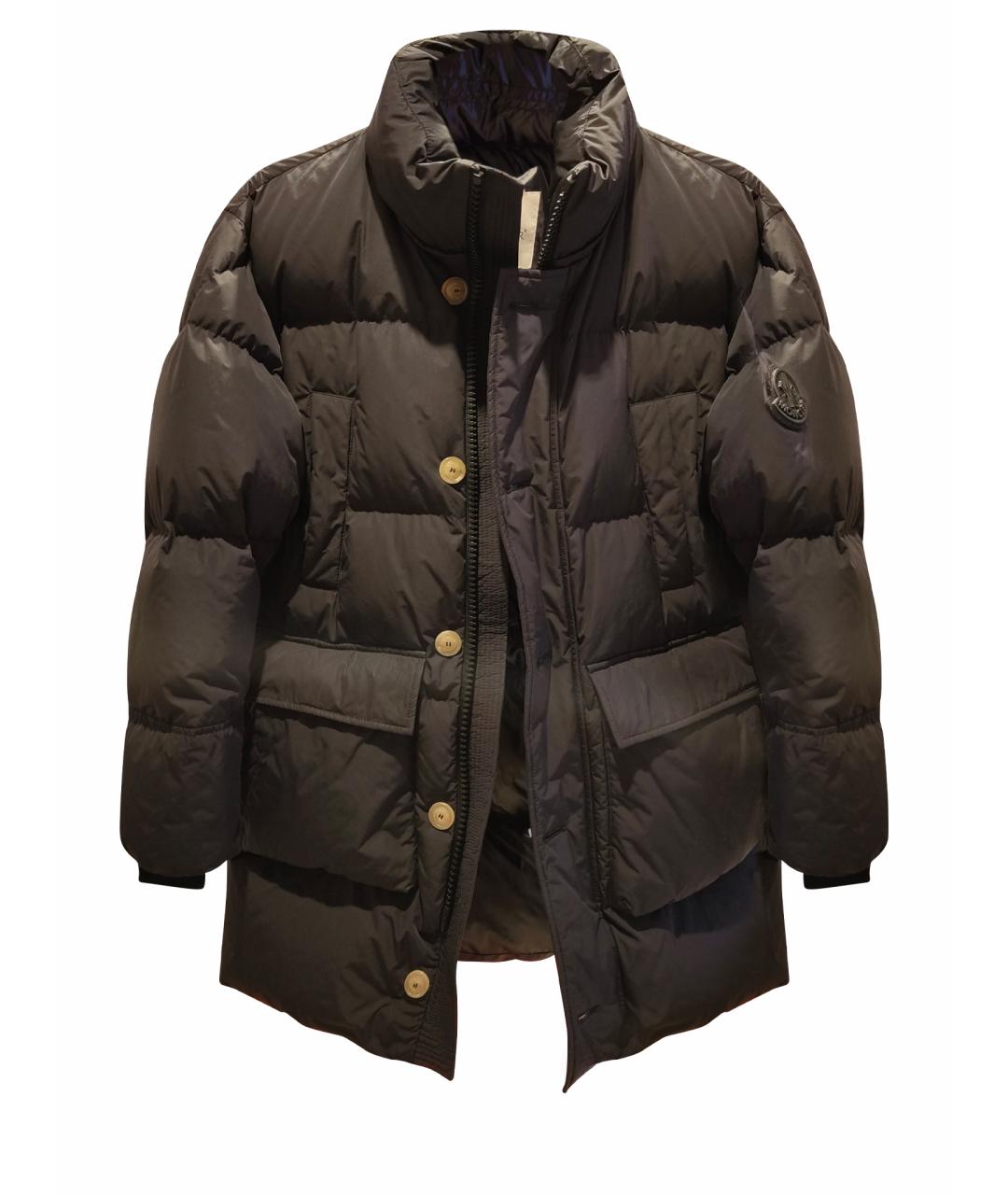 MONCLER Черный пуховик, фото 1