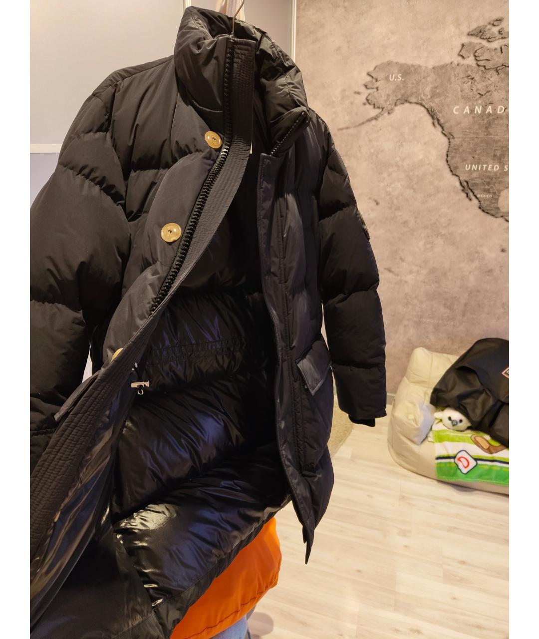 MONCLER Черный пуховик, фото 6