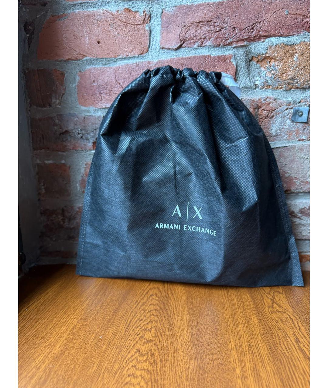 ARMANI EXCHANGE Темно-синяя сумка на плечо из искусственной кожи, фото 5