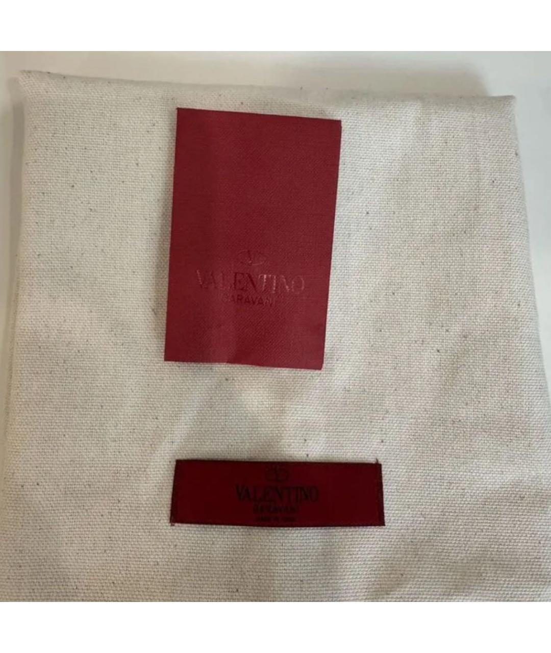 VALENTINO Черная кожаная сумка с короткими ручками, фото 7