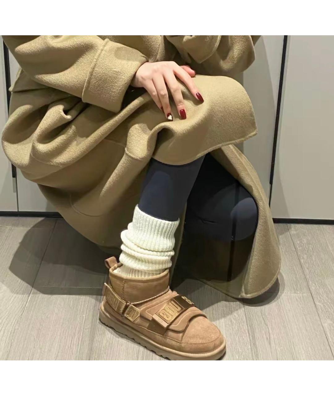 UGG AUSTRALIA Коричневые замшевые ботинки, фото 5