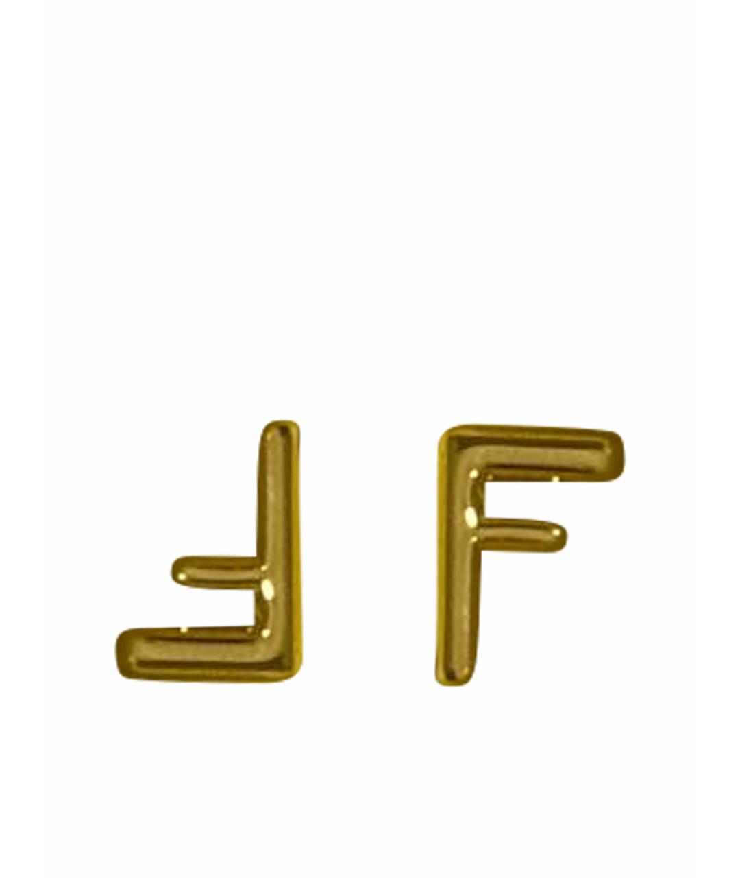 FENDI Золотые серьги, фото 1