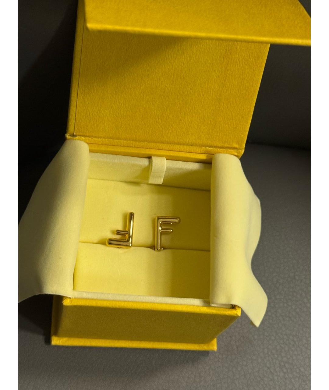 FENDI Золотые серьги, фото 5