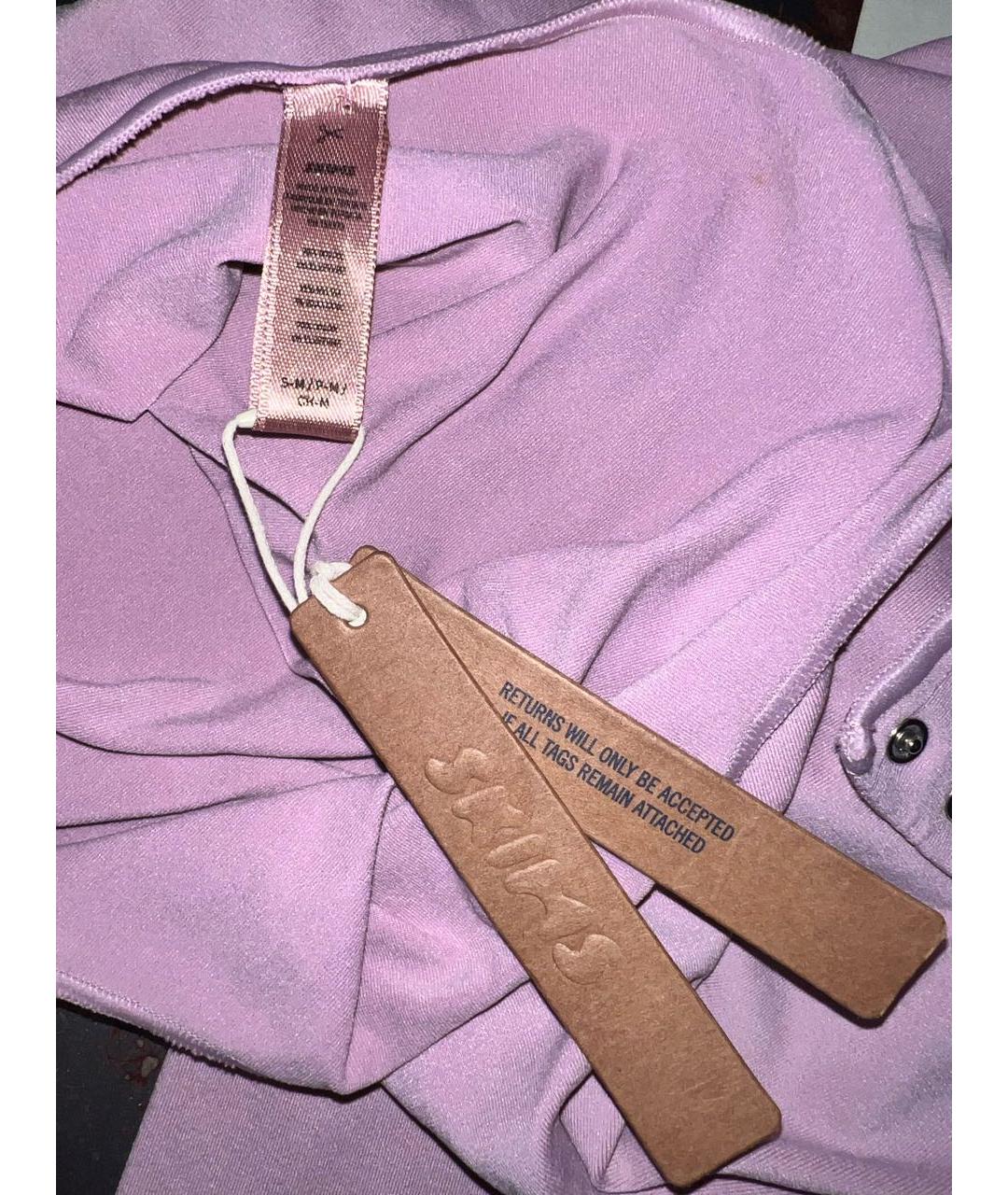 SKIMS Розовое синтетическое боди, фото 6