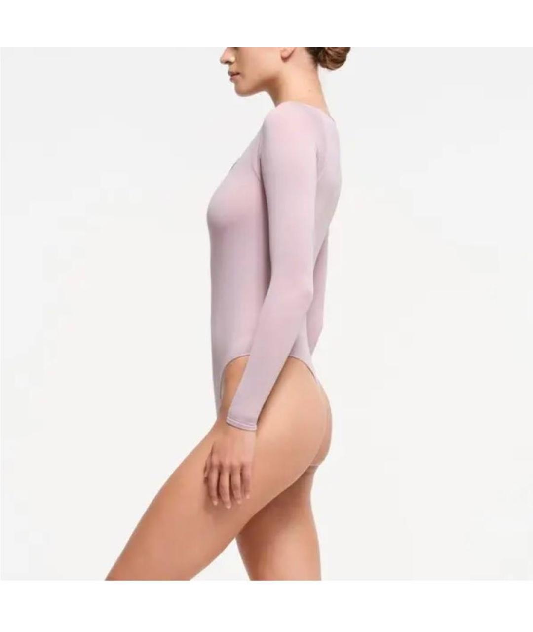 SKIMS Розовое синтетическое боди, фото 5