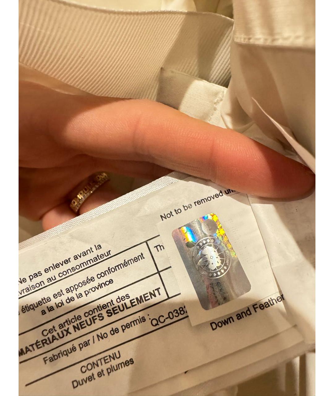 CANADA GOOSE Белый деним пуховик, фото 5