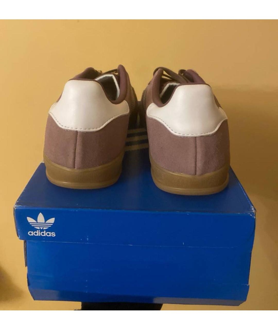 ADIDAS Фиолетовые замшевые кроссовки, фото 3