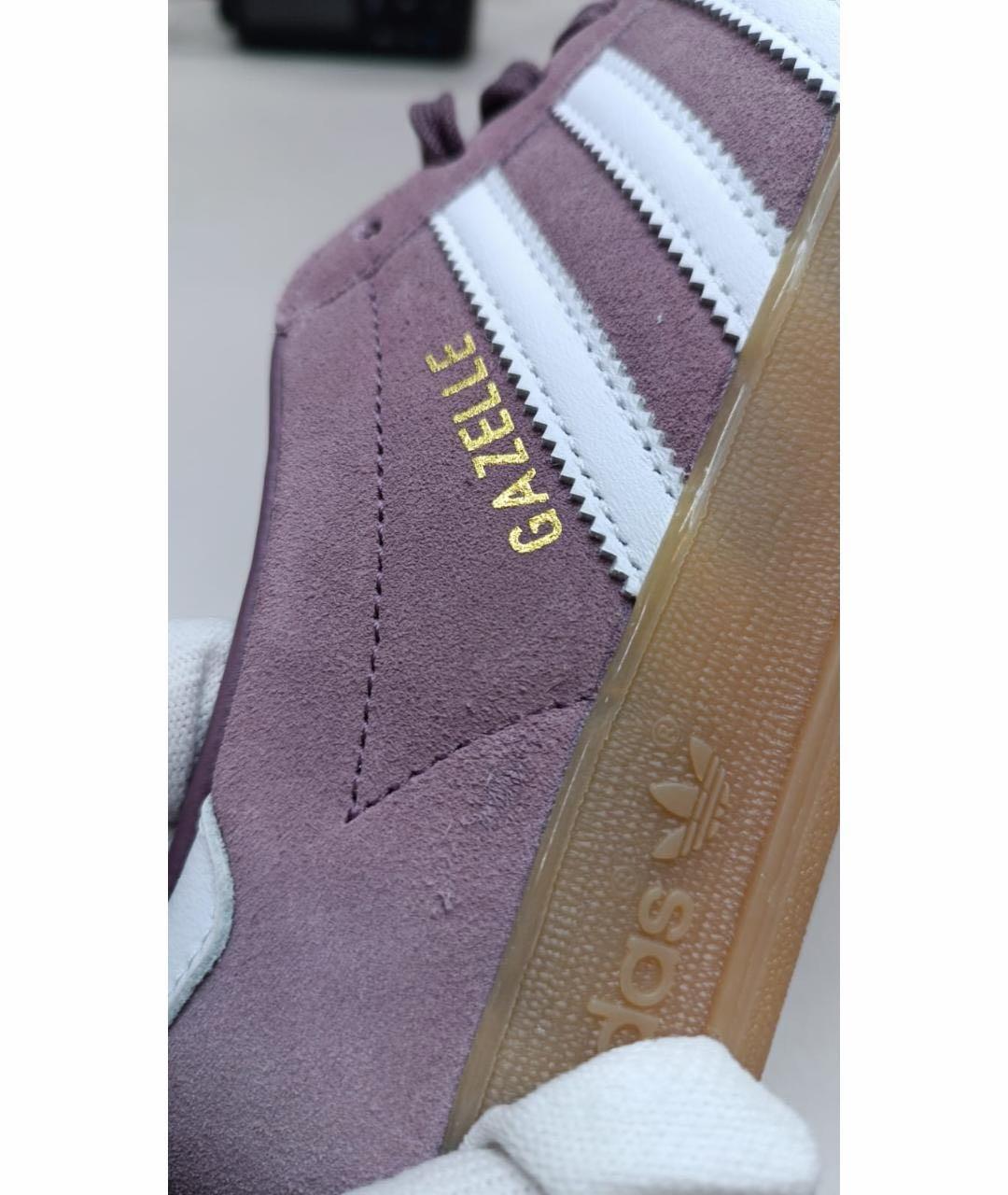 ADIDAS Фиолетовые замшевые кроссовки, фото 5