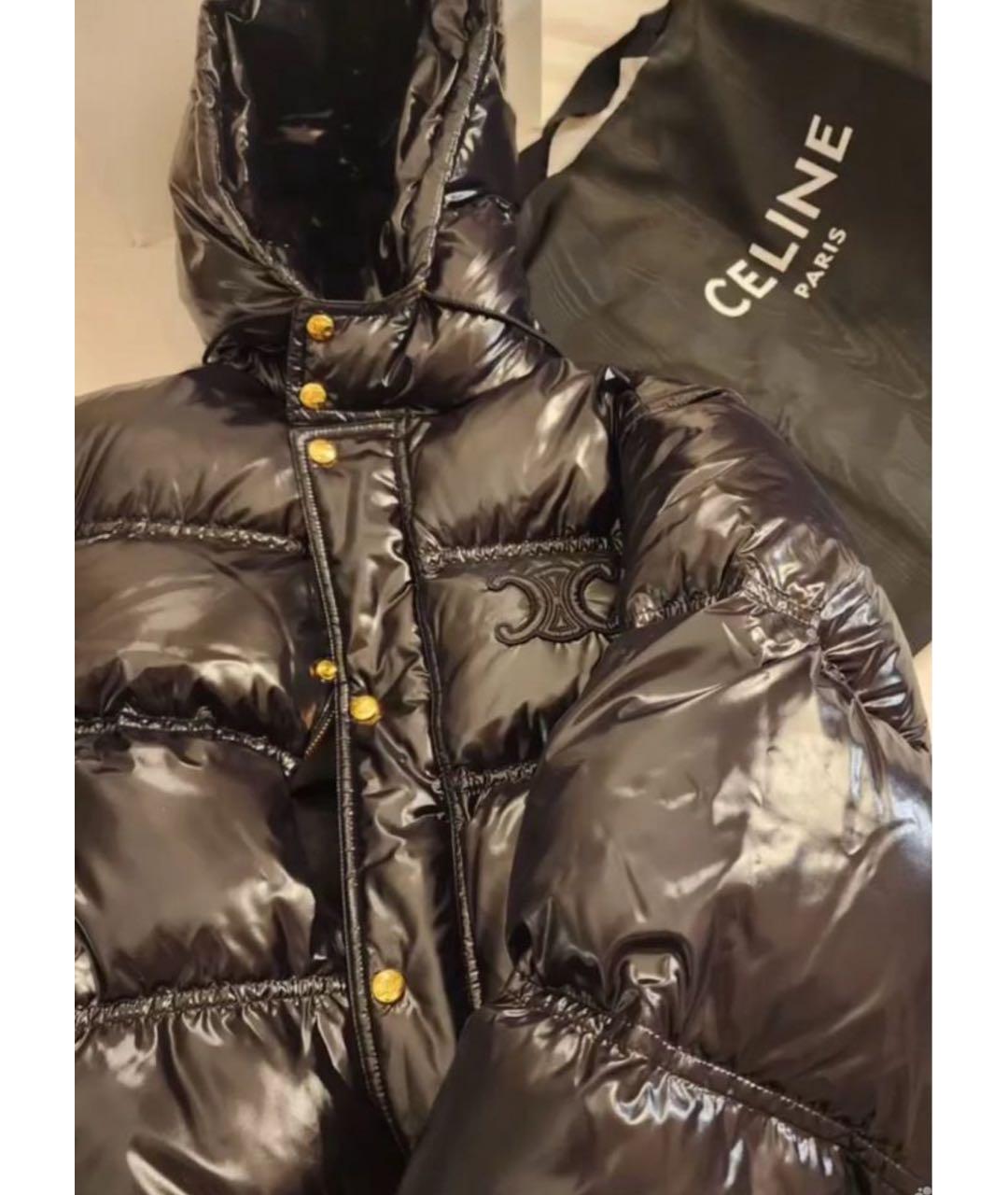 CELINE Черный пуховик, фото 3