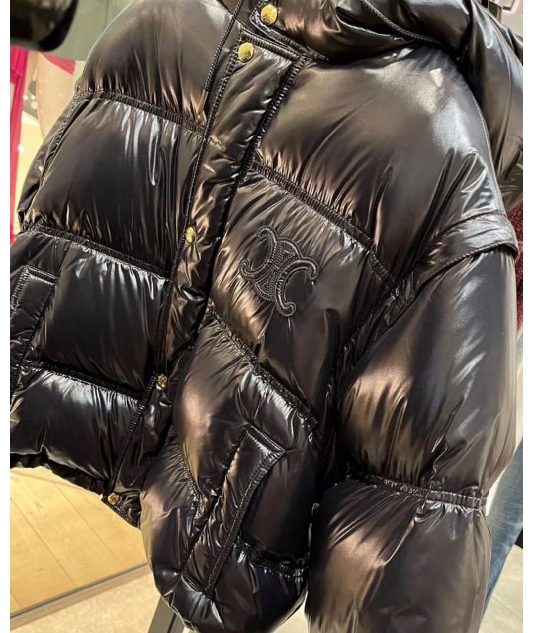 CELINE Черный пуховик, фото 2