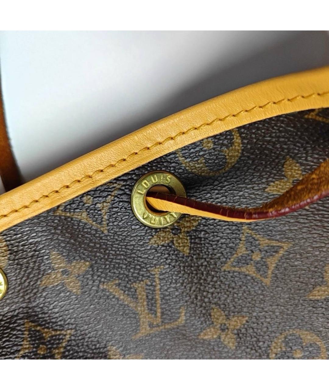 LOUIS VUITTON Коричневая сумка с короткими ручками, фото 4