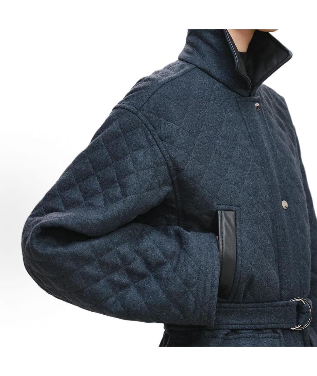 HERMES Темно-синяя шерстяная куртка, фото 4