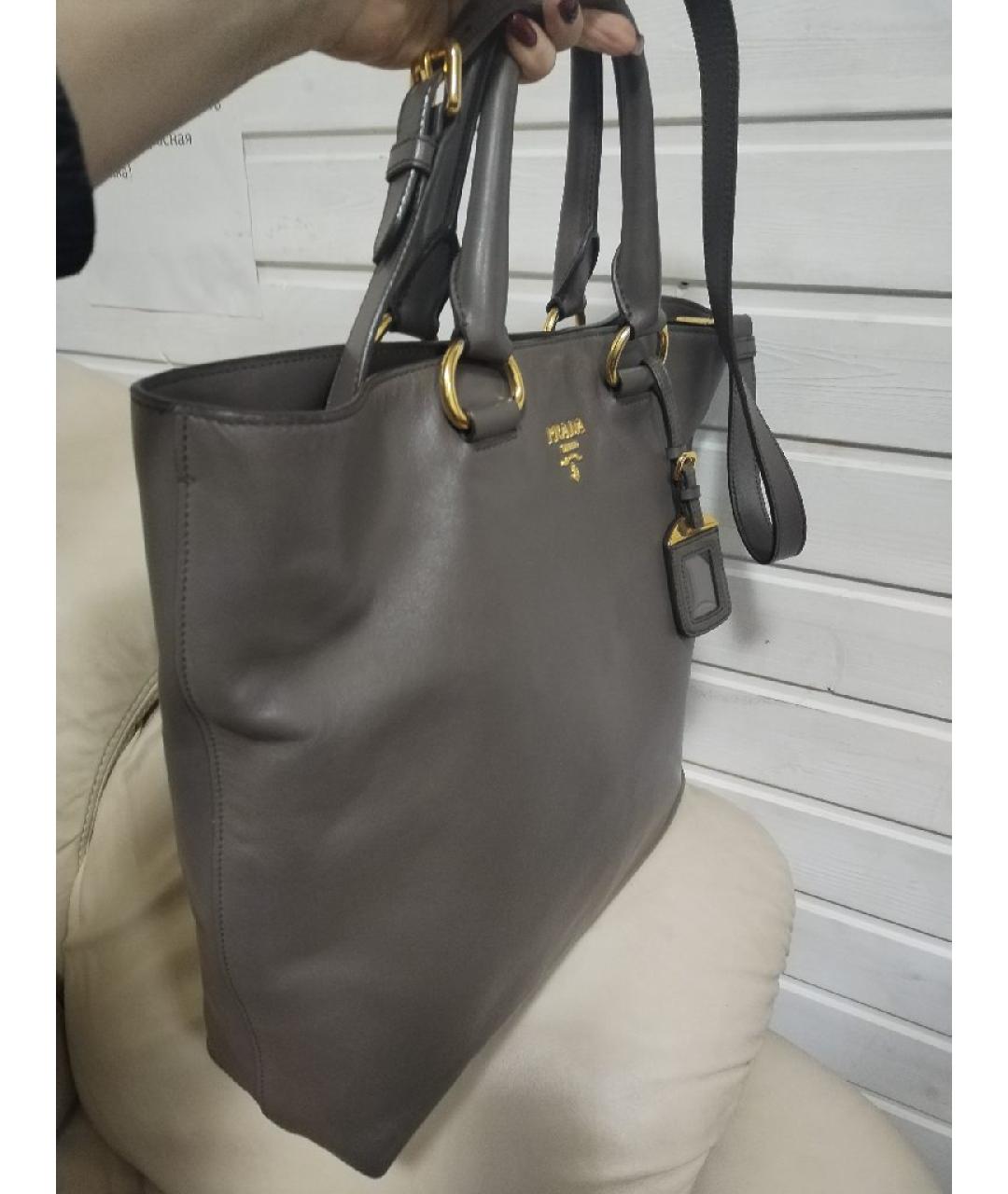 PRADA Кожаная сумка тоут, фото 3