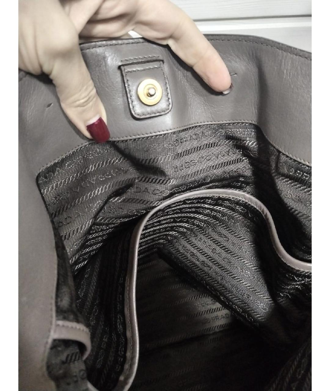 PRADA Кожаная сумка тоут, фото 8