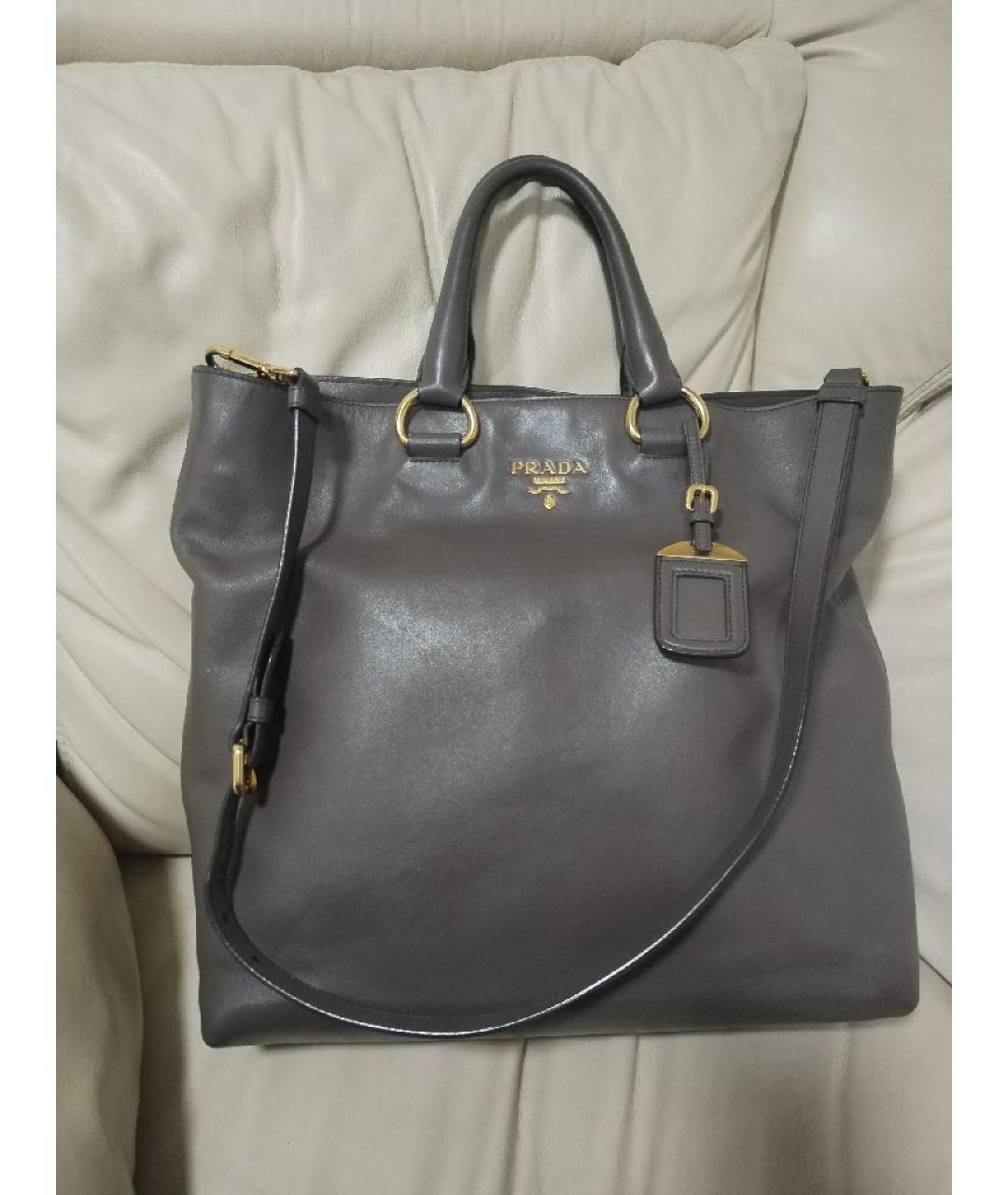 PRADA Кожаная сумка тоут, фото 9