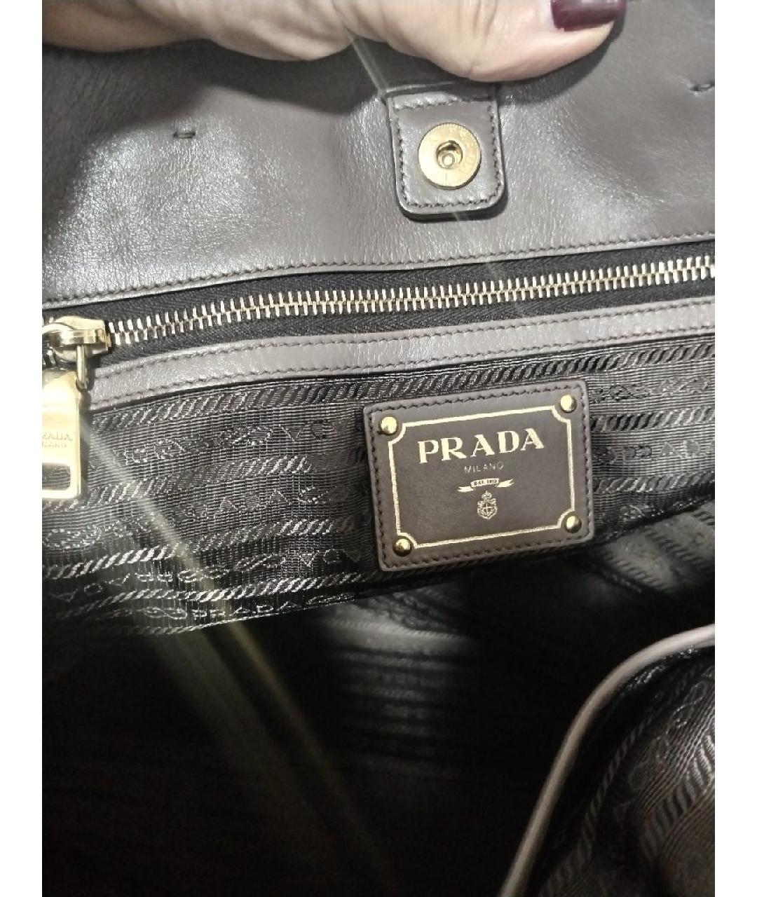 PRADA Кожаная сумка тоут, фото 7