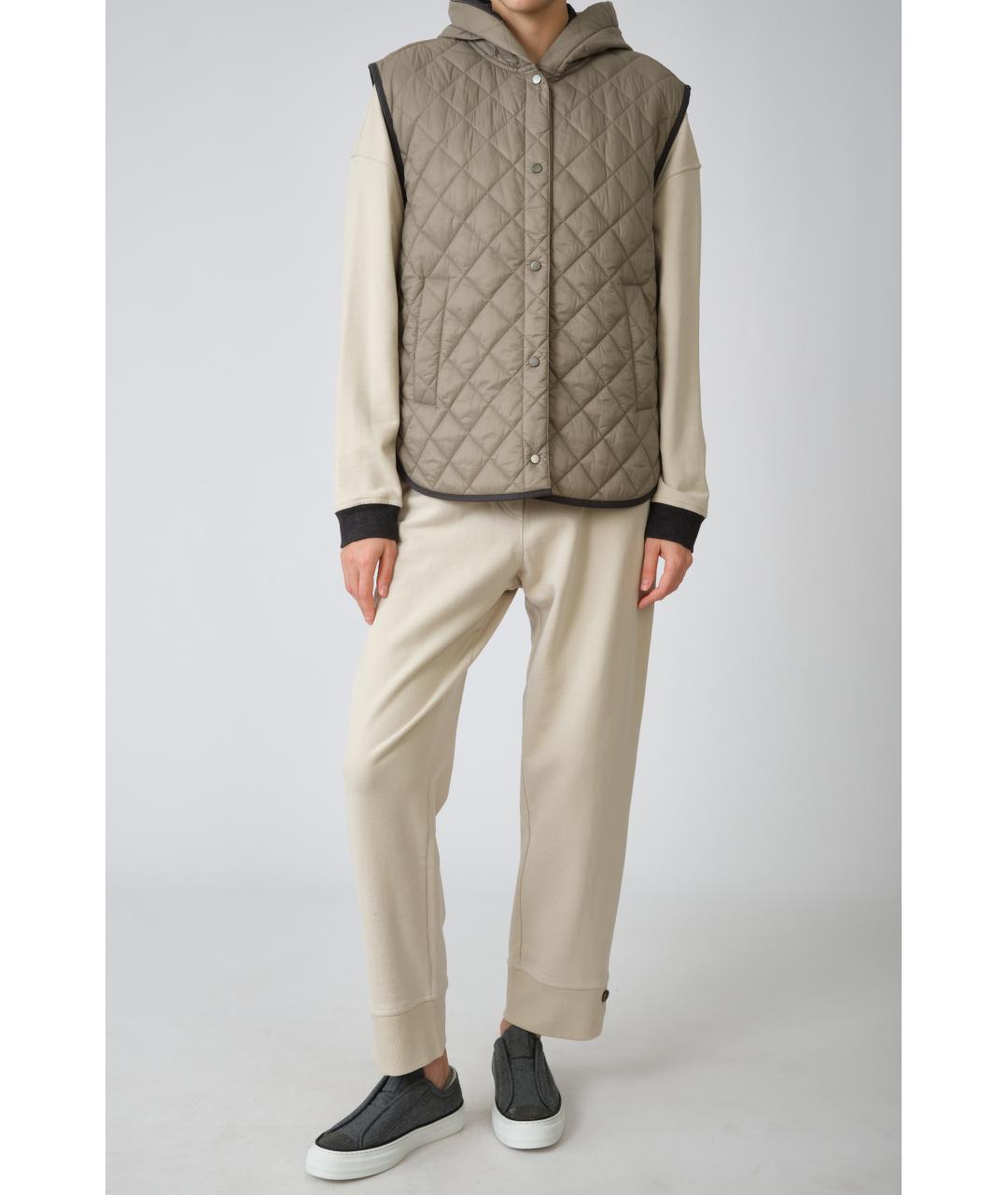 BRUNELLO CUCINELLI Хлопковые прямые брюки, фото 9