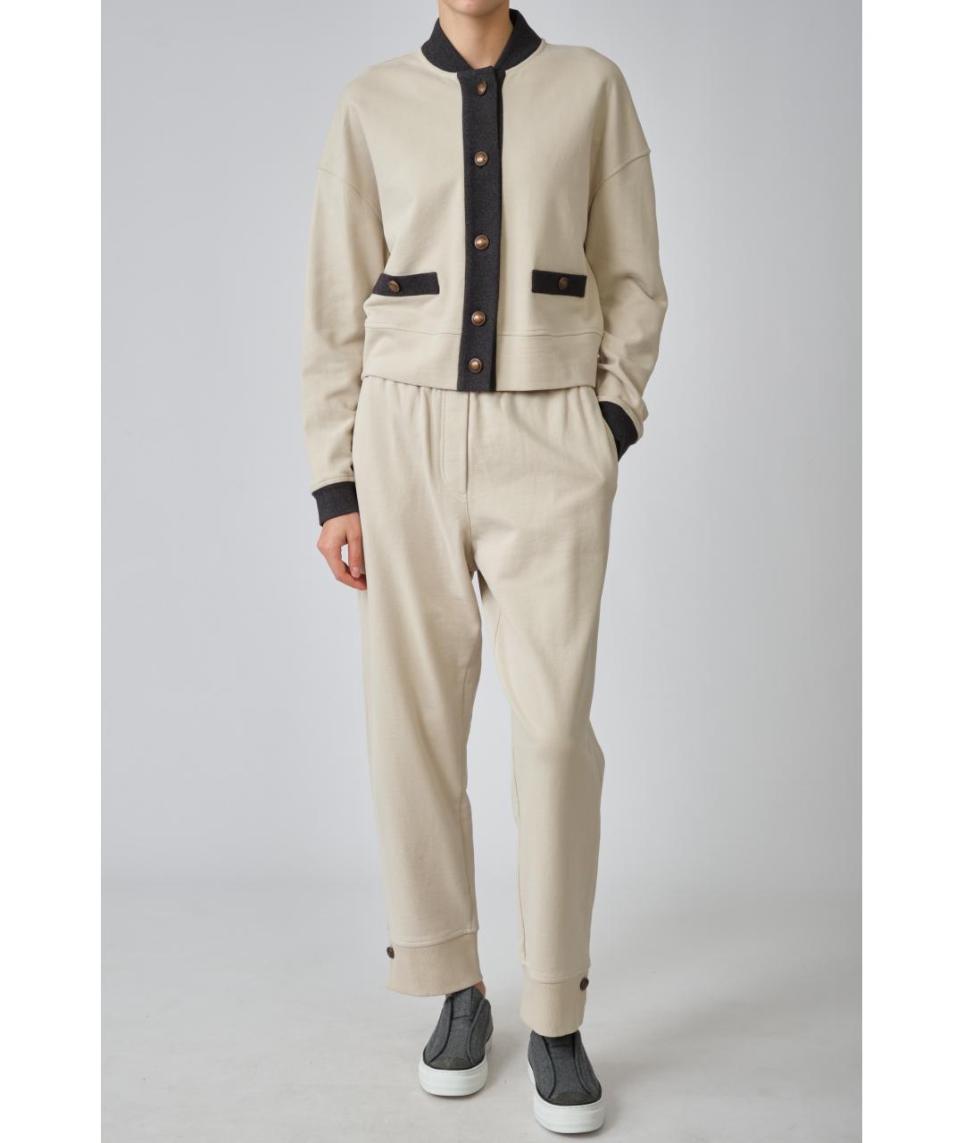 BRUNELLO CUCINELLI Хлопковые прямые брюки, фото 8