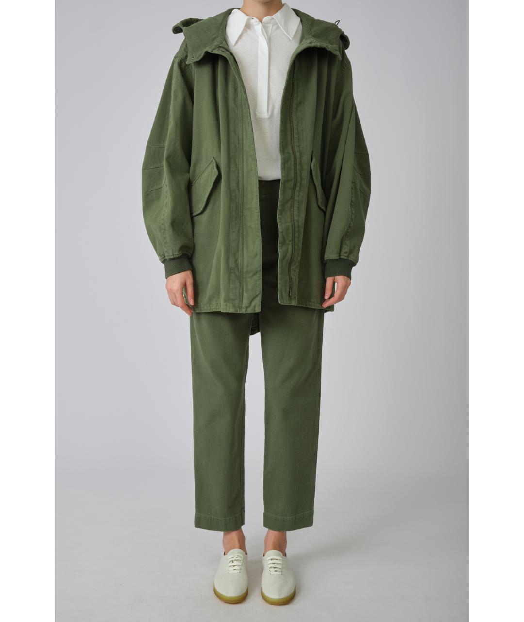 THE ROW Хаки хлопковая куртка, фото 2