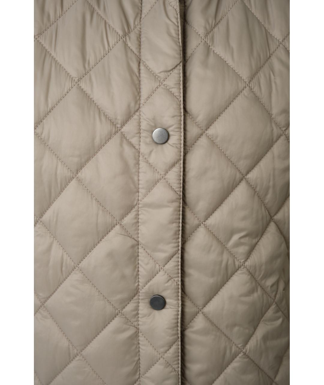 BRUNELLO CUCINELLI Бежевый полиамидовый жилет, фото 7