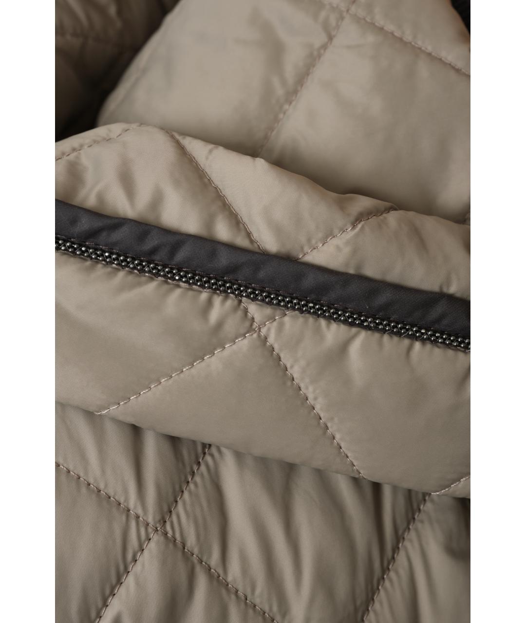 BRUNELLO CUCINELLI Бежевый полиамидовый жилет, фото 8