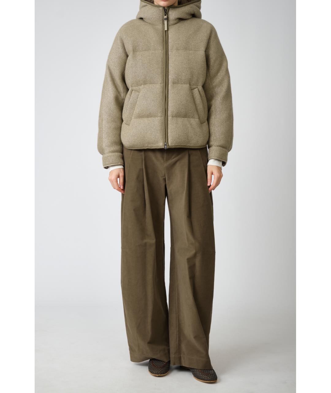 BRUNELLO CUCINELLI Бежевая кашемировая куртка, фото 2