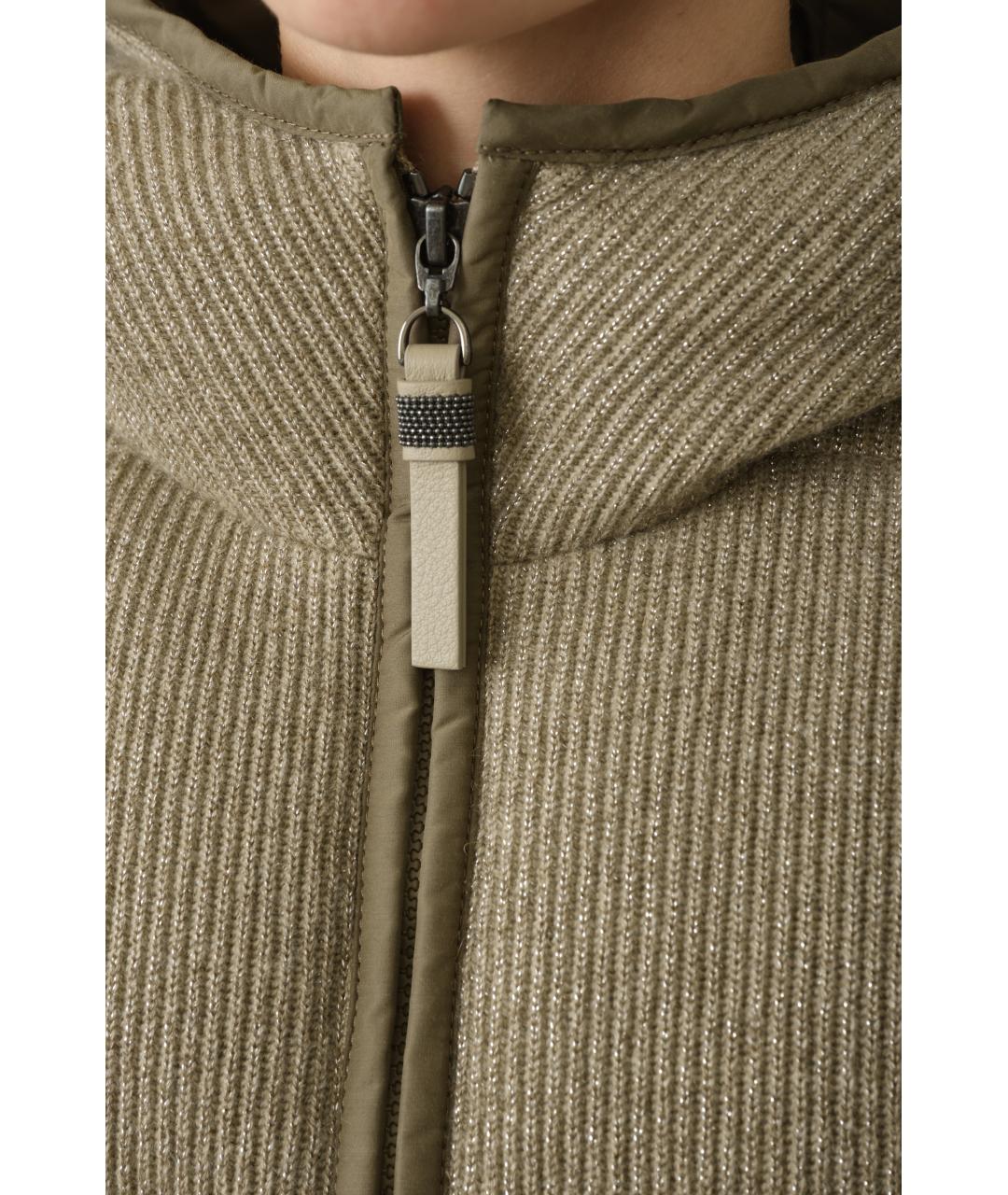 BRUNELLO CUCINELLI Бежевая кашемировая куртка, фото 6