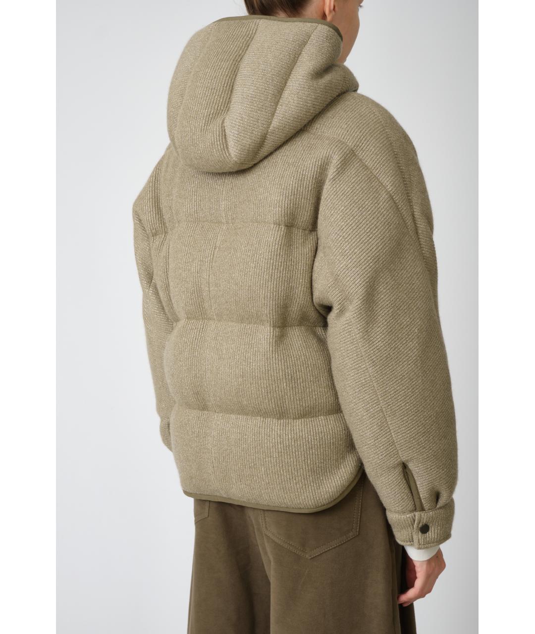 BRUNELLO CUCINELLI Бежевая кашемировая куртка, фото 5