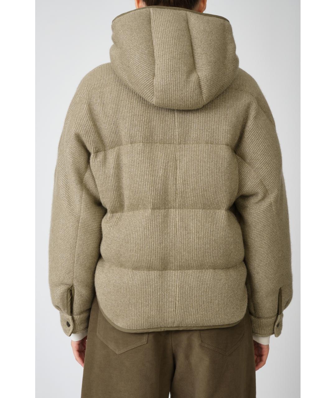 BRUNELLO CUCINELLI Бежевая кашемировая куртка, фото 4