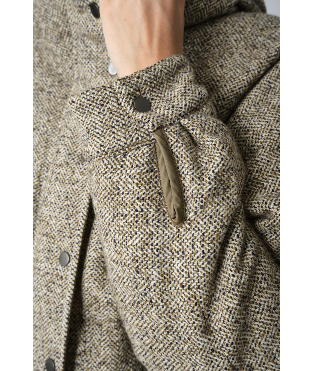 BRUNELLO CUCINELLI Коричневая шерстяная куртка, фото 7