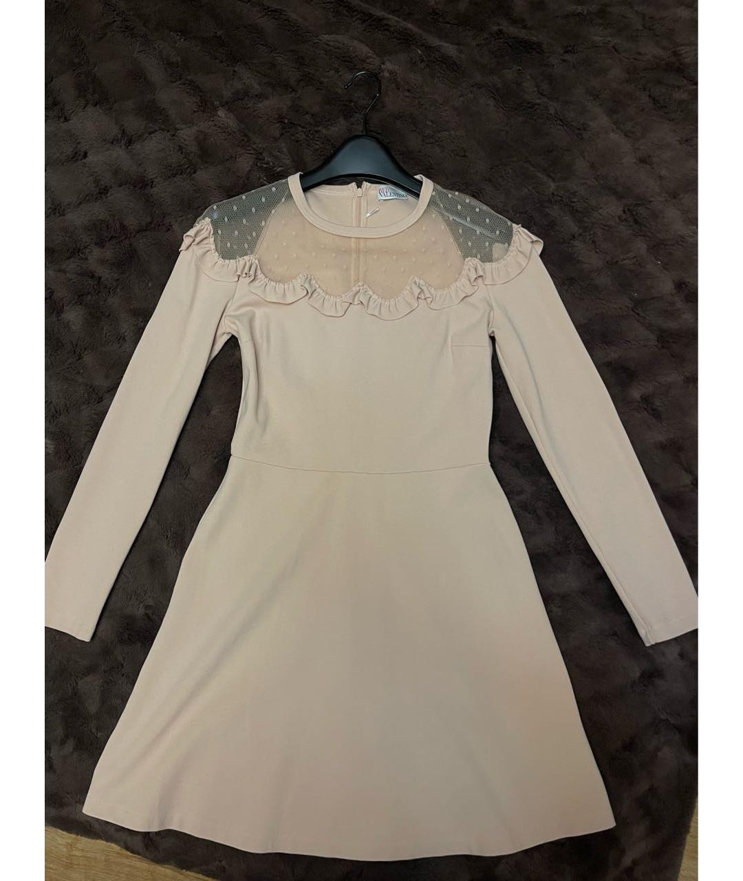 RED VALENTINO Розовое хлопковое повседневное платье, фото 2