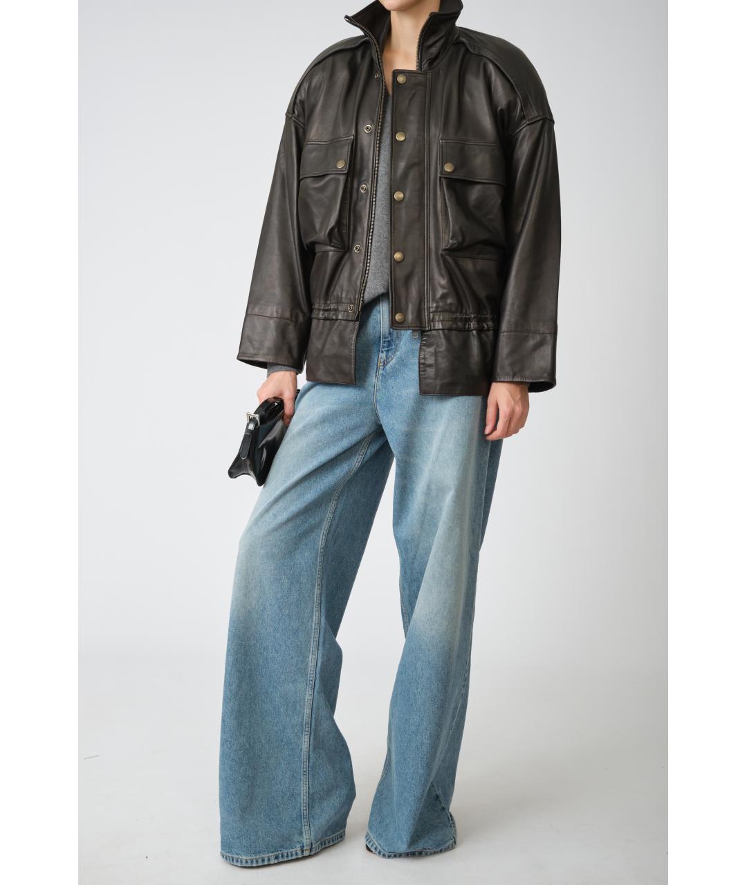 PETAR PETROV Голубые хлопковые прямые джинсы, фото 8