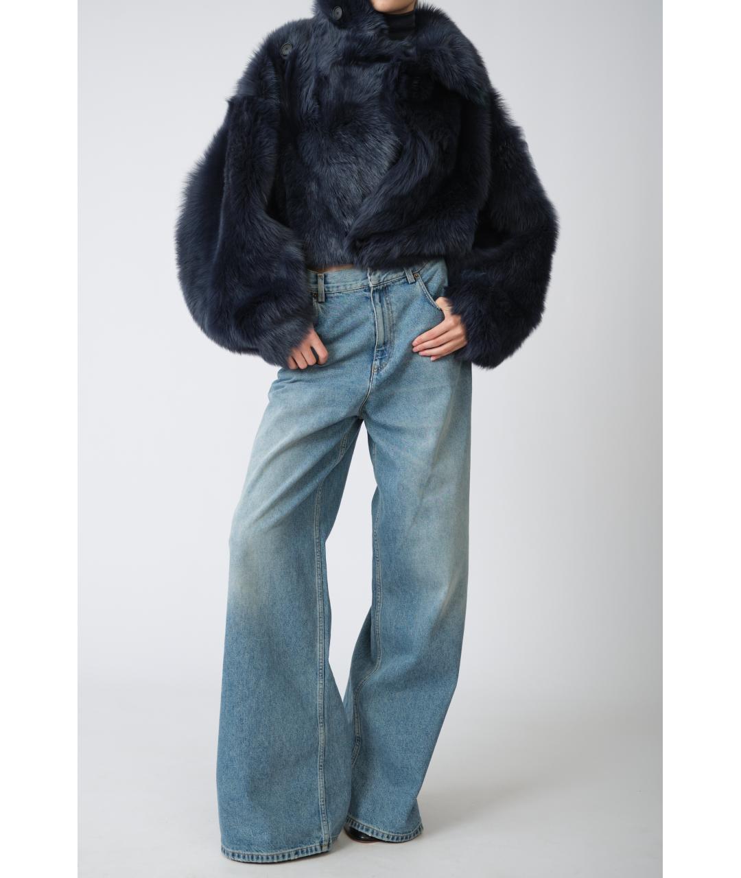 PETAR PETROV Голубые хлопковые прямые джинсы, фото 6