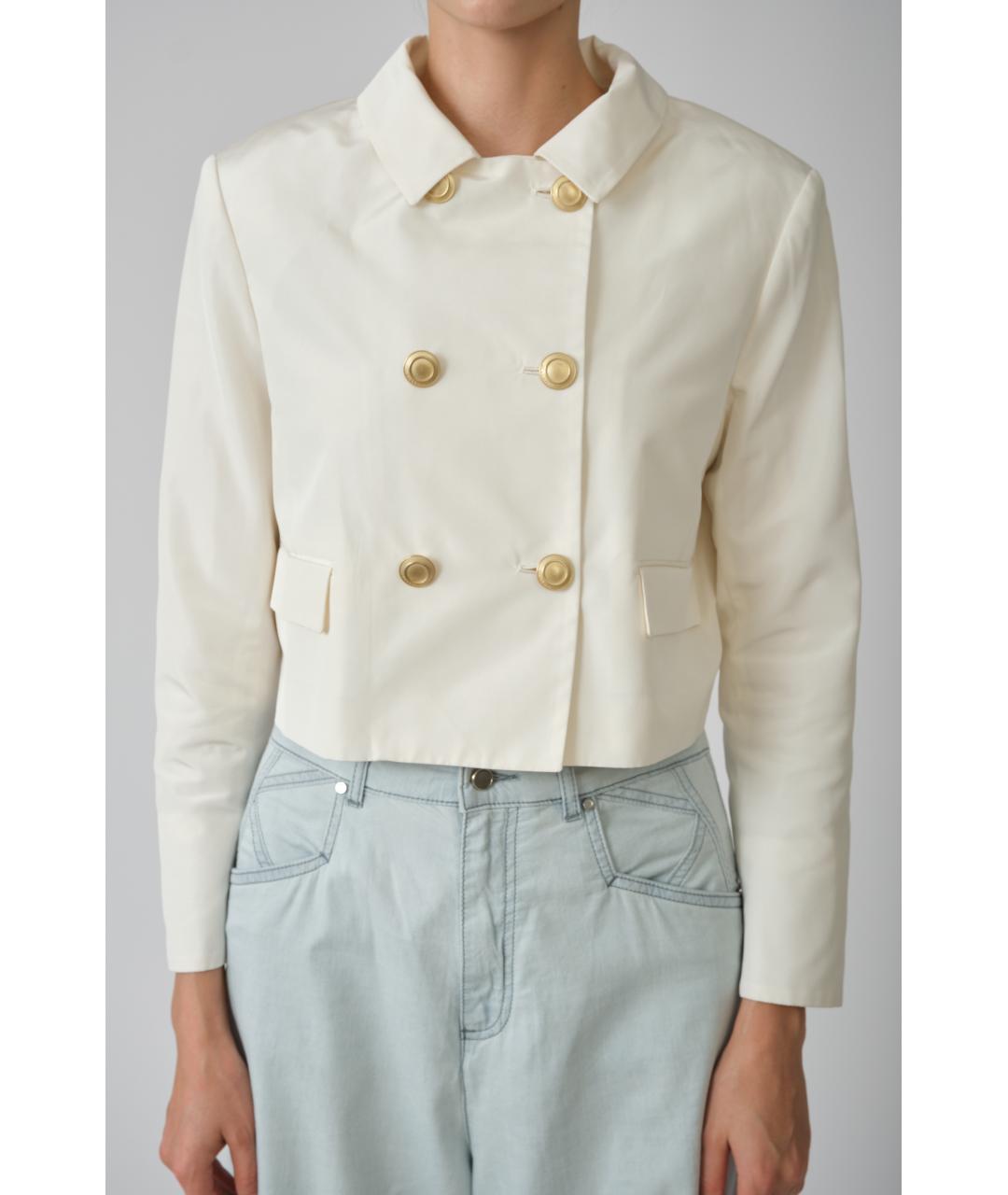 KITON Бежевый шелковый жакет/пиджак, фото 4