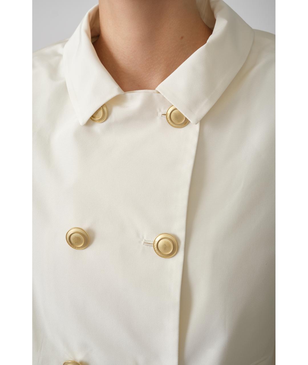 KITON Бежевый шелковый жакет/пиджак, фото 5