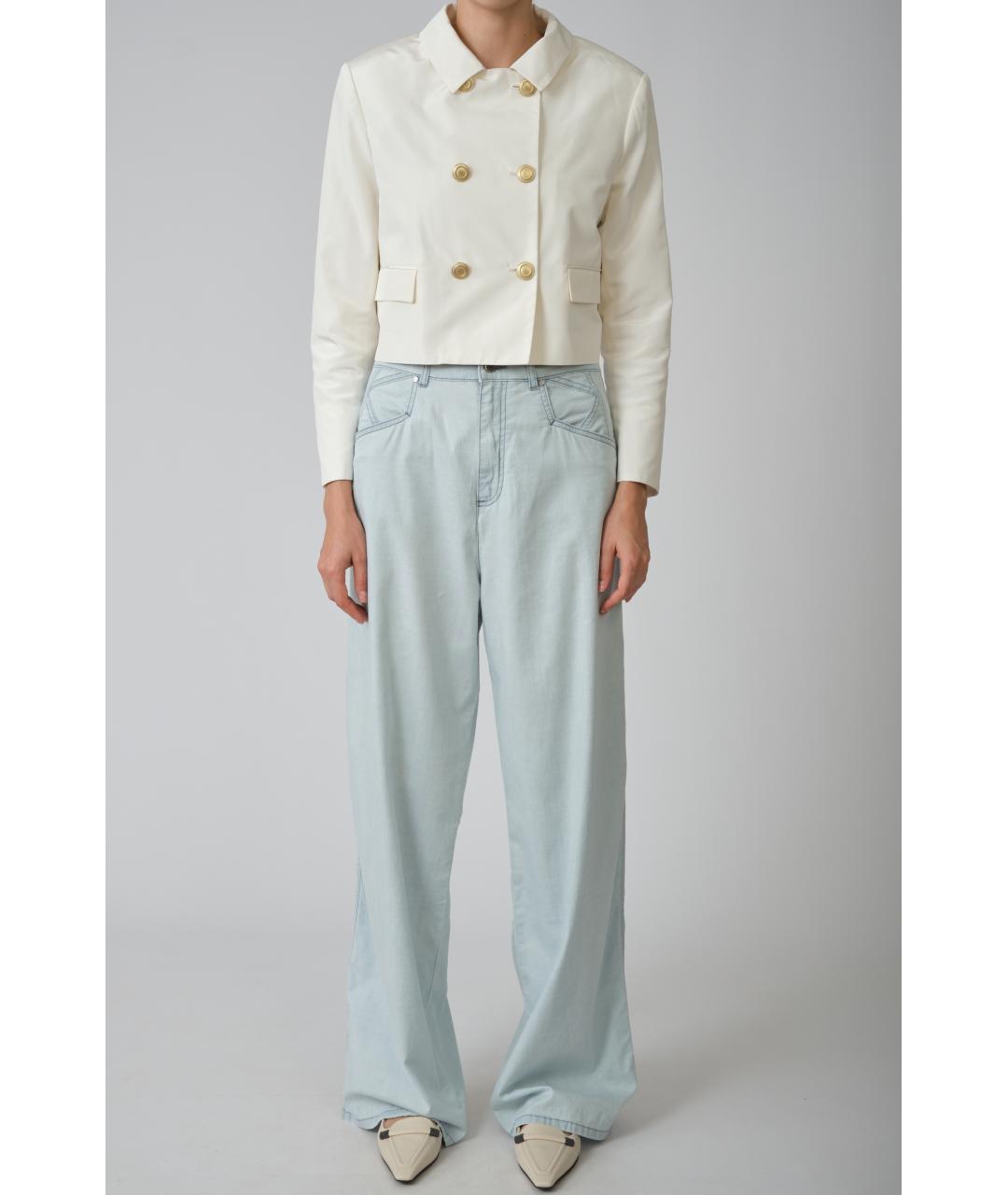 KITON Бежевый шелковый жакет/пиджак, фото 3