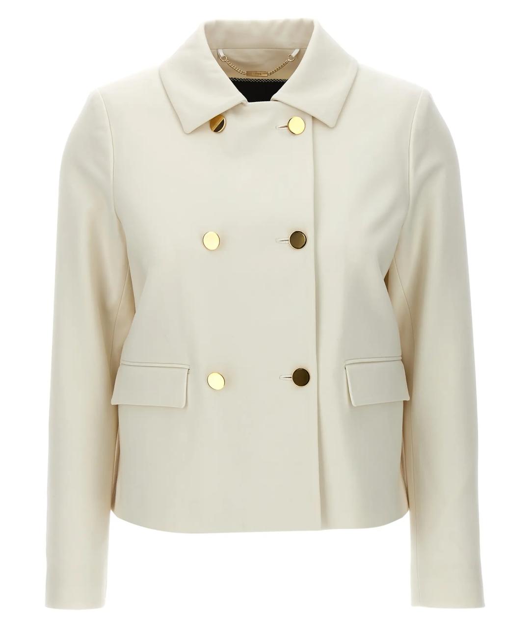 KITON Бежевый шелковый жакет/пиджак, фото 1