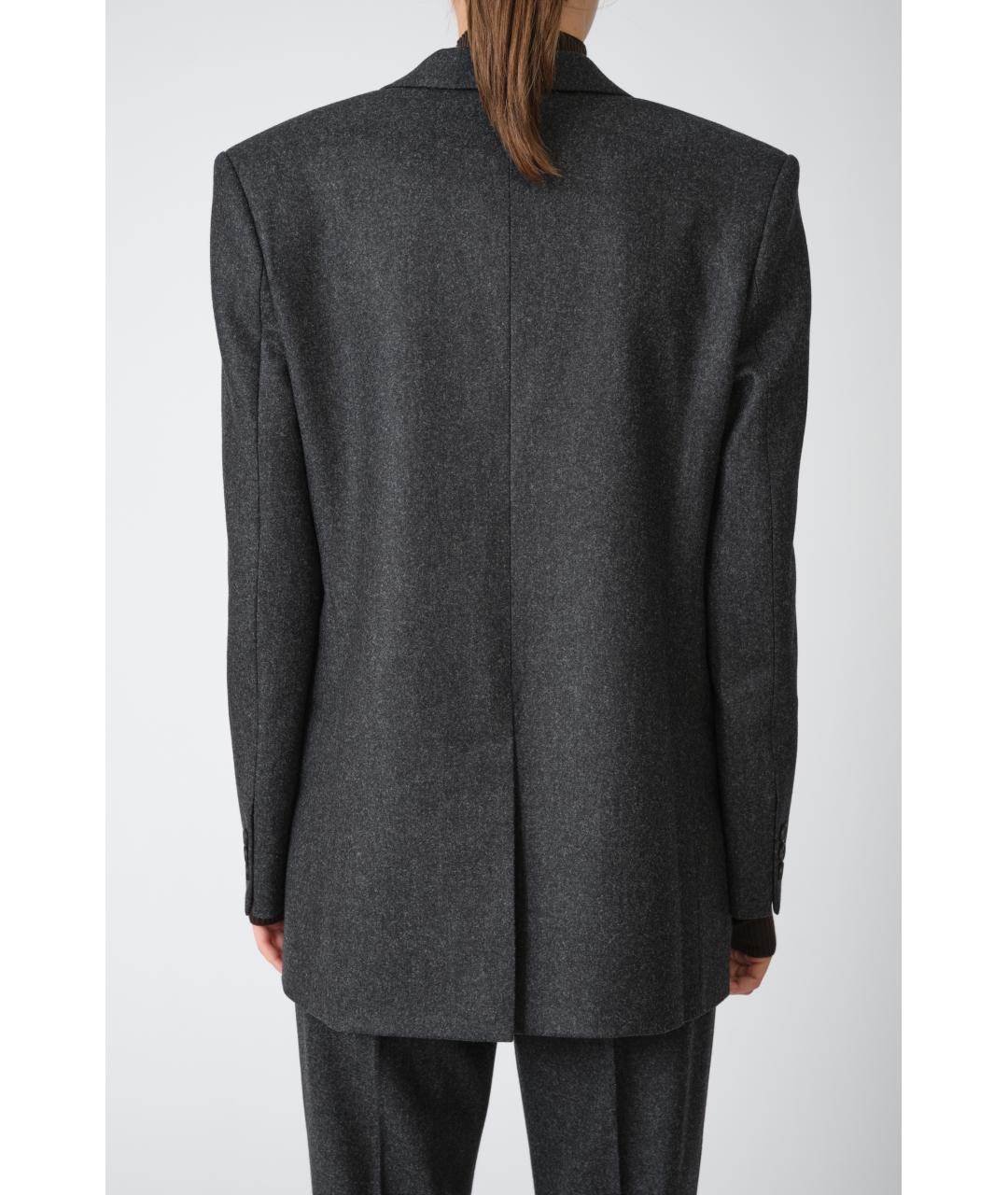 PETAR PETROV Серый шерстяной жакет/пиджак, фото 5