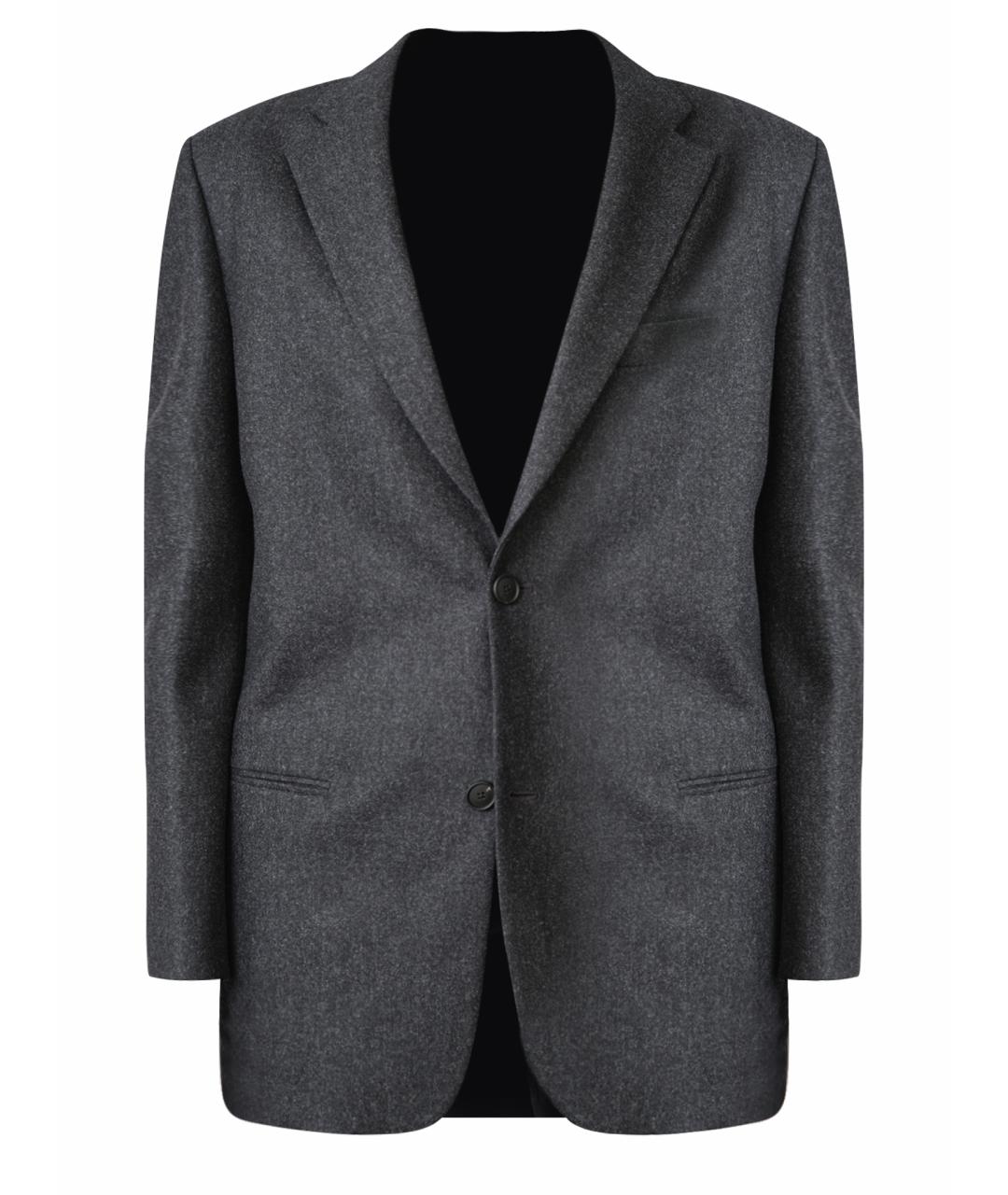 PETAR PETROV Серый шерстяной жакет/пиджак, фото 1